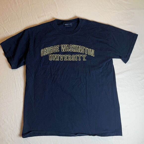 MV Sport T-Shirt Men M Blue George Washington University Crew Neck VTG 90s - Picture 1 of 3
